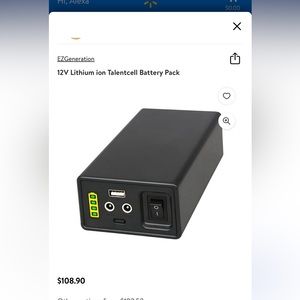 12V Lithium Ion BATTERY Pack Talentcell